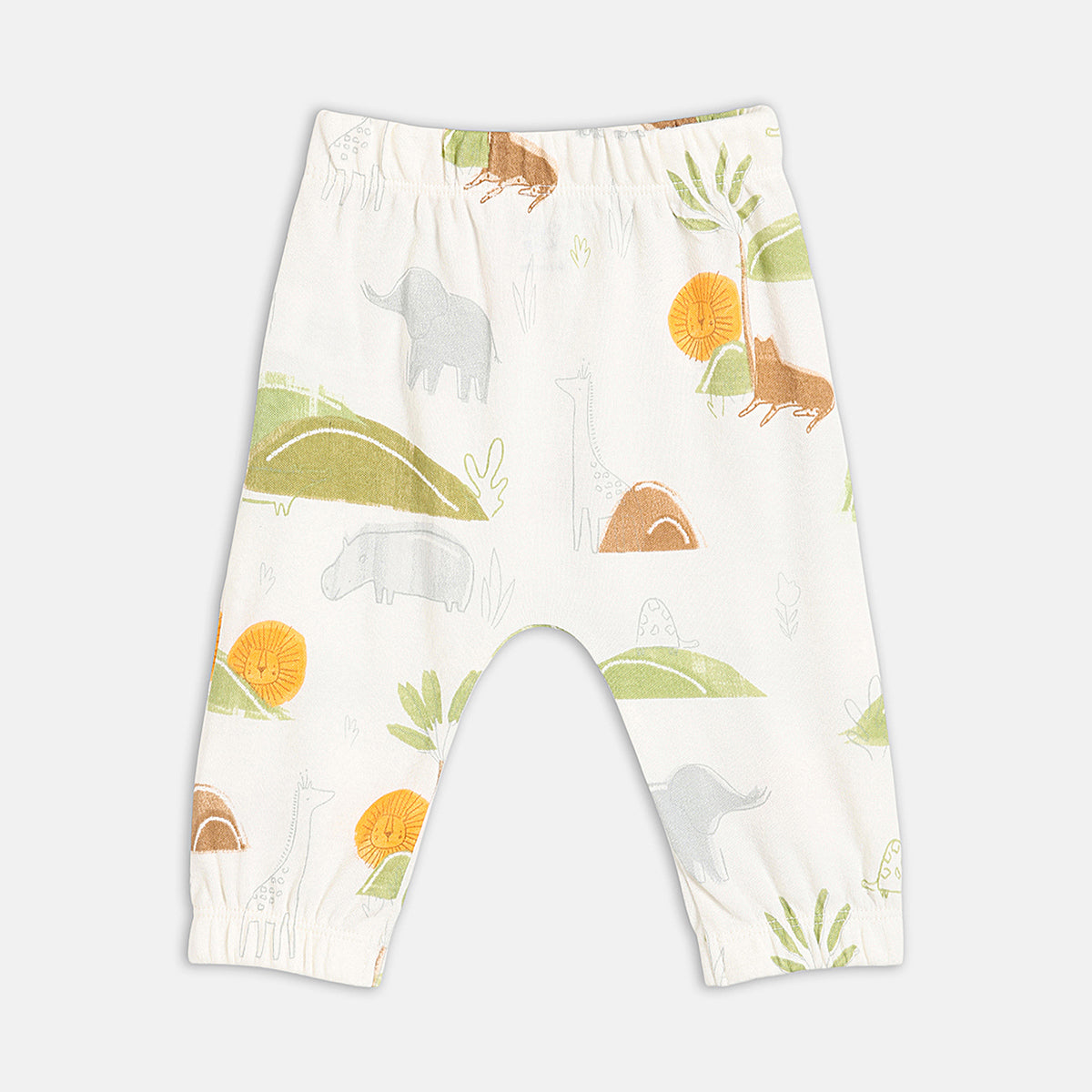 Baby Boys Printed Bodysuit with Shirt, Pants, Cap and Booties Set of 5, Cream