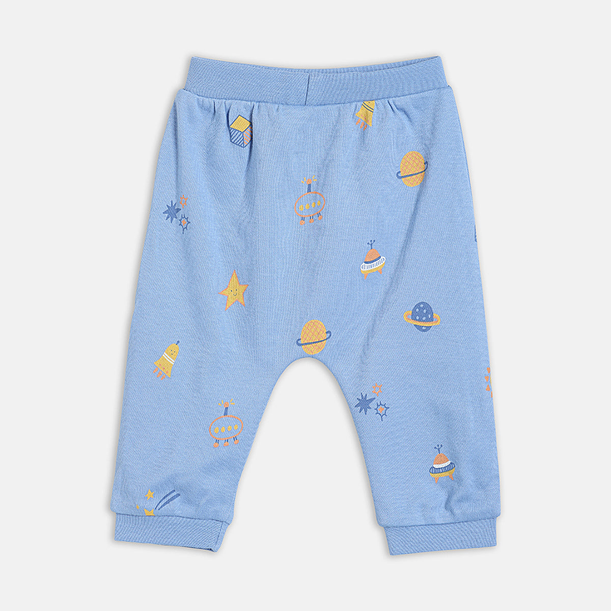 Baby Boys Printed Shirt and Pants with Booties and Soft Toy Set of 4, Blue