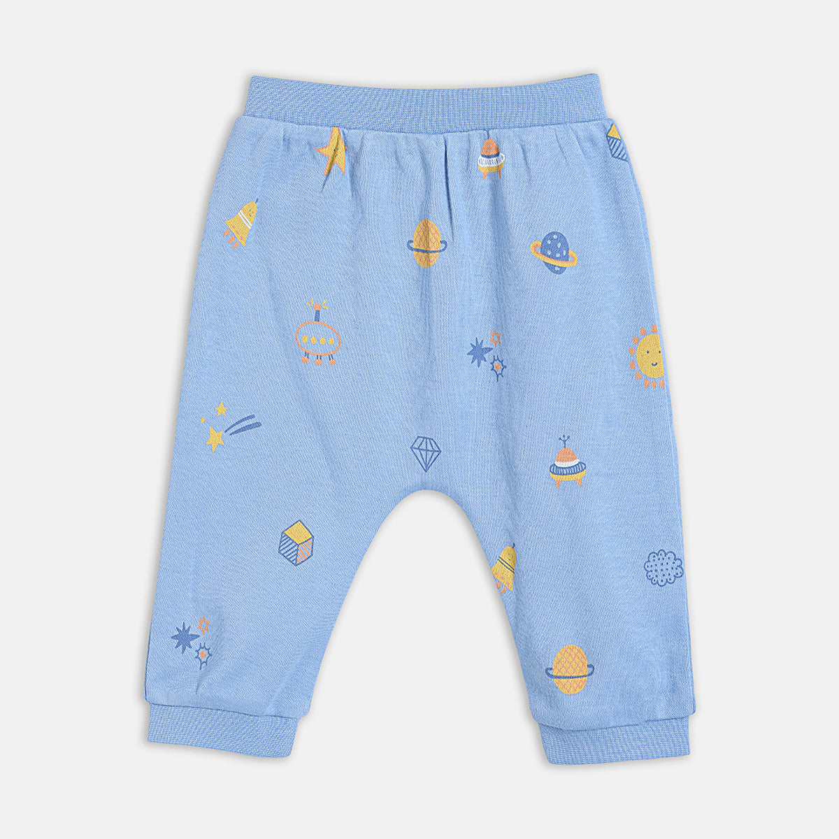 Baby Boys Printed Shirt and Pants with Booties and Soft Toy Set of 4, Blue