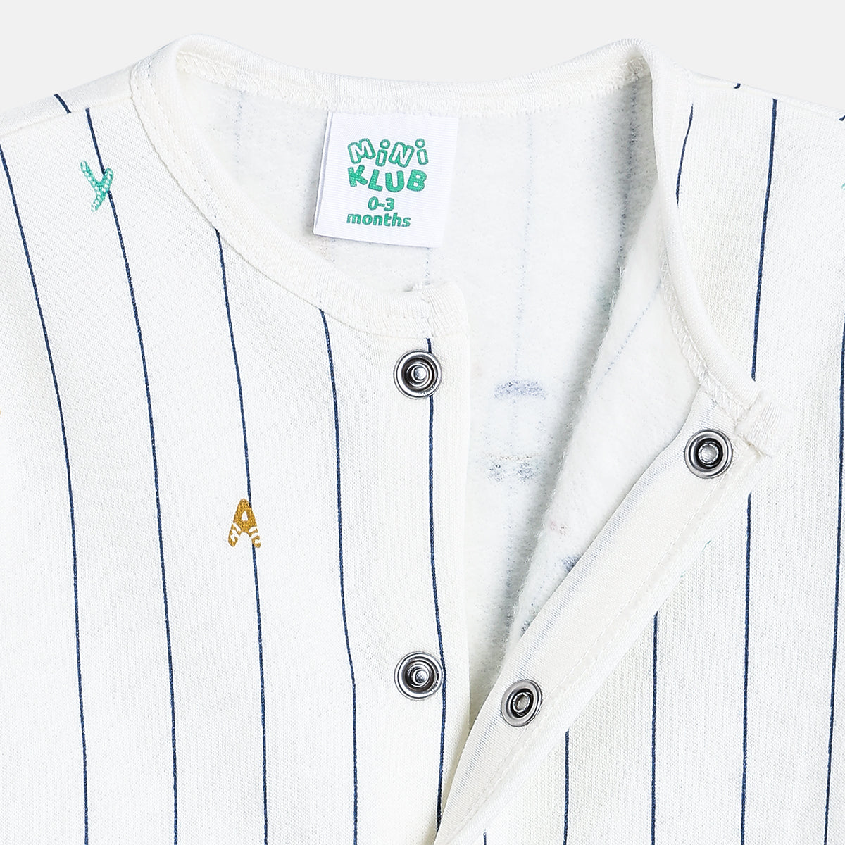 Baby Boys Printed Sleepsuit with Cap and Soft Toy Set of 3, White