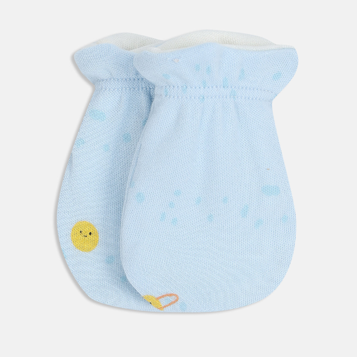 Baby Boys Printed Mittens Set of 2 Pairs, Multicolour