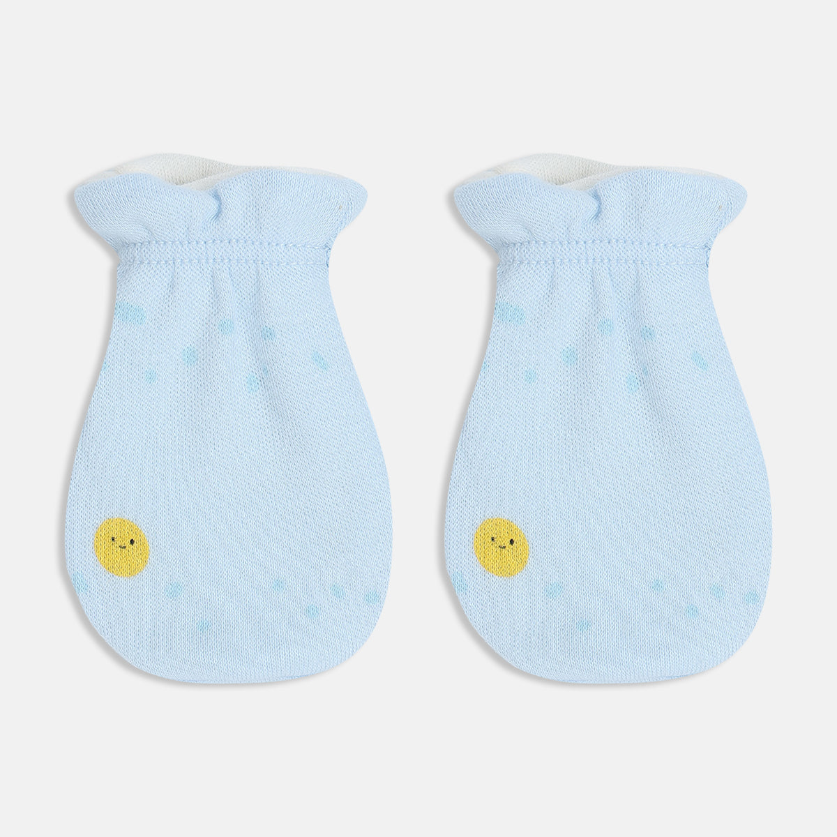 Baby Boys Printed Mittens Set of 2 Pairs, Multicolour