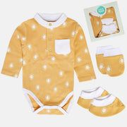 Boys Gift Set Bodysuit, Mittens & Booties