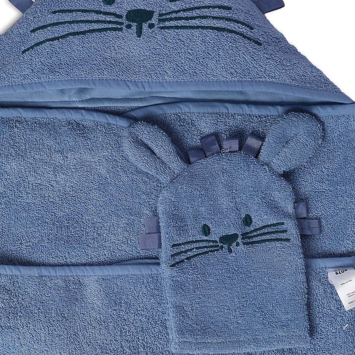 Boys Blue Hooded Towel – MiniKlub.in