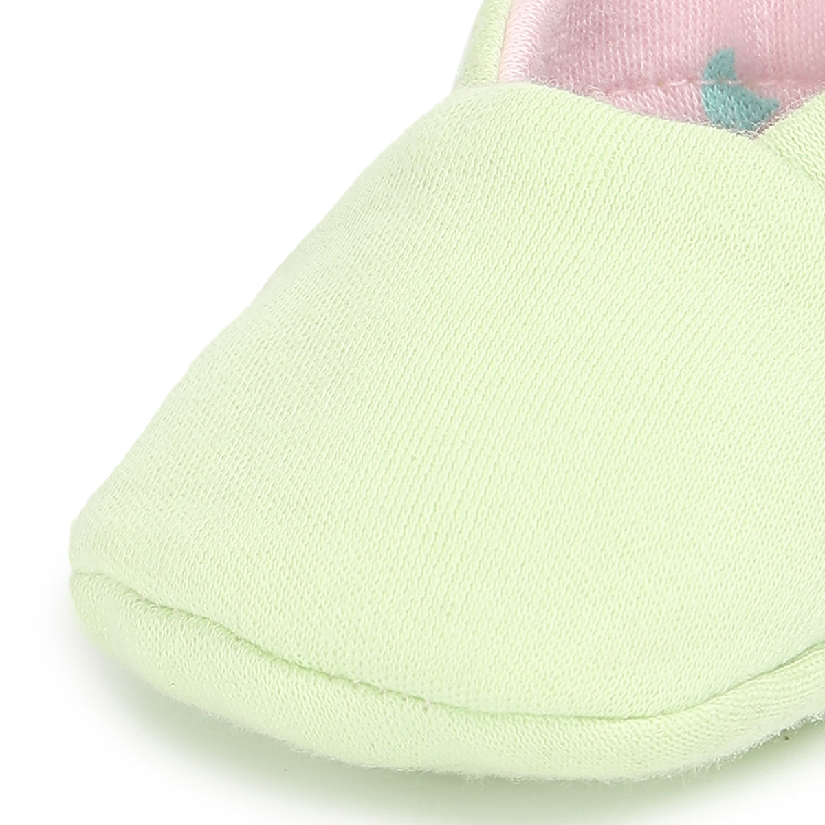 Baby Girls Solid and Printed Booties Set of 2 Pairs, Multicolour
