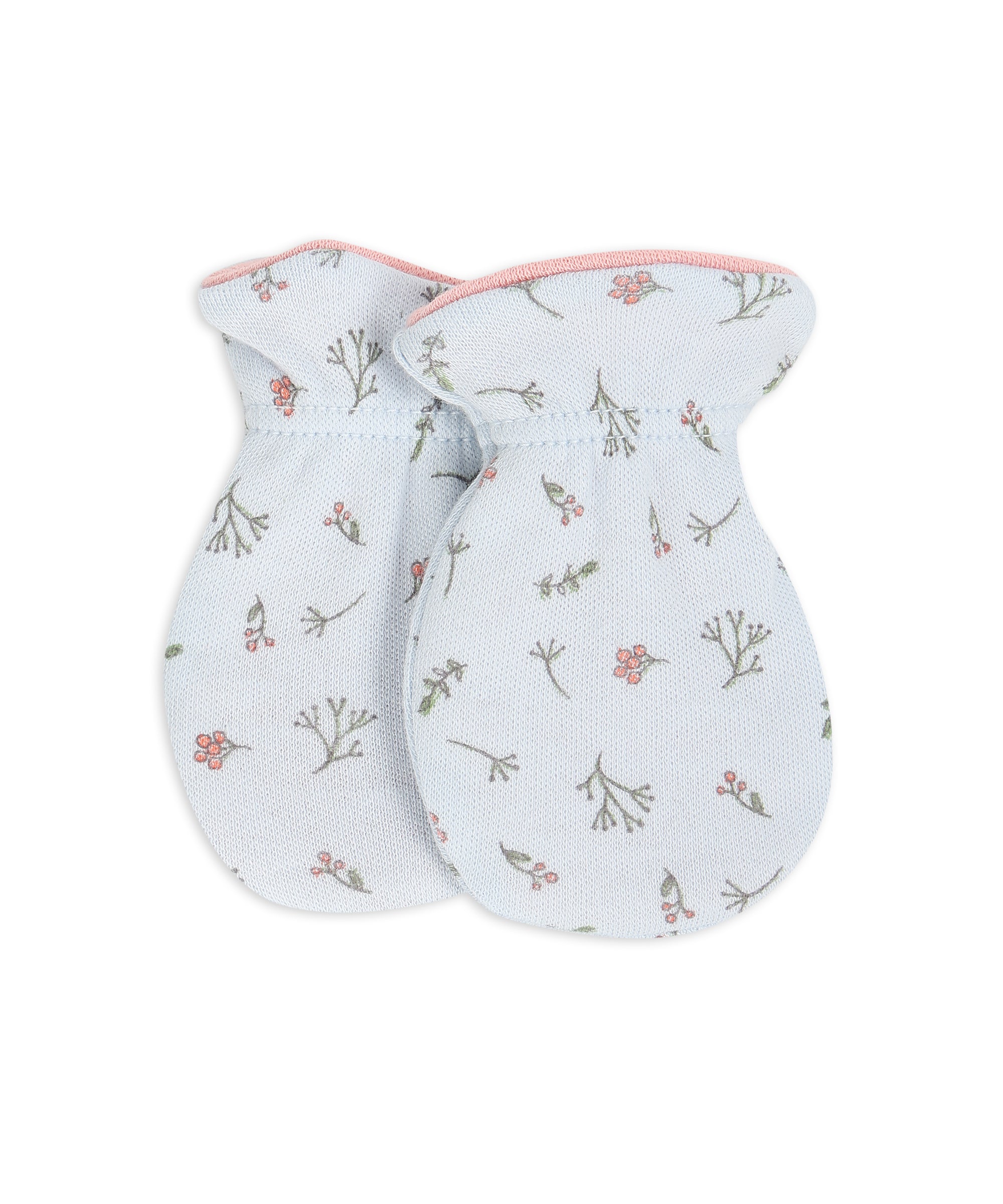 Girls Pink and White Reversible Mittens Pack of 2 Soft Mittens