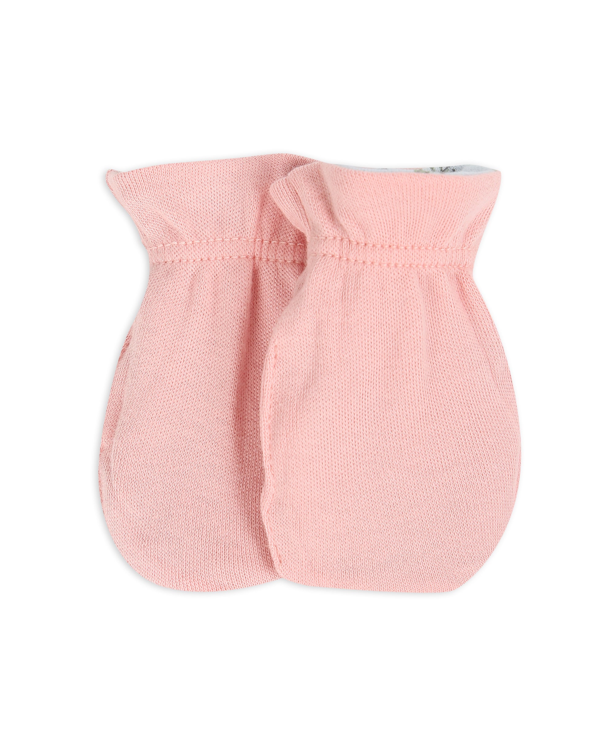 Girls Pink and White Reversible Mittens Pack of 2 Soft Mittens
