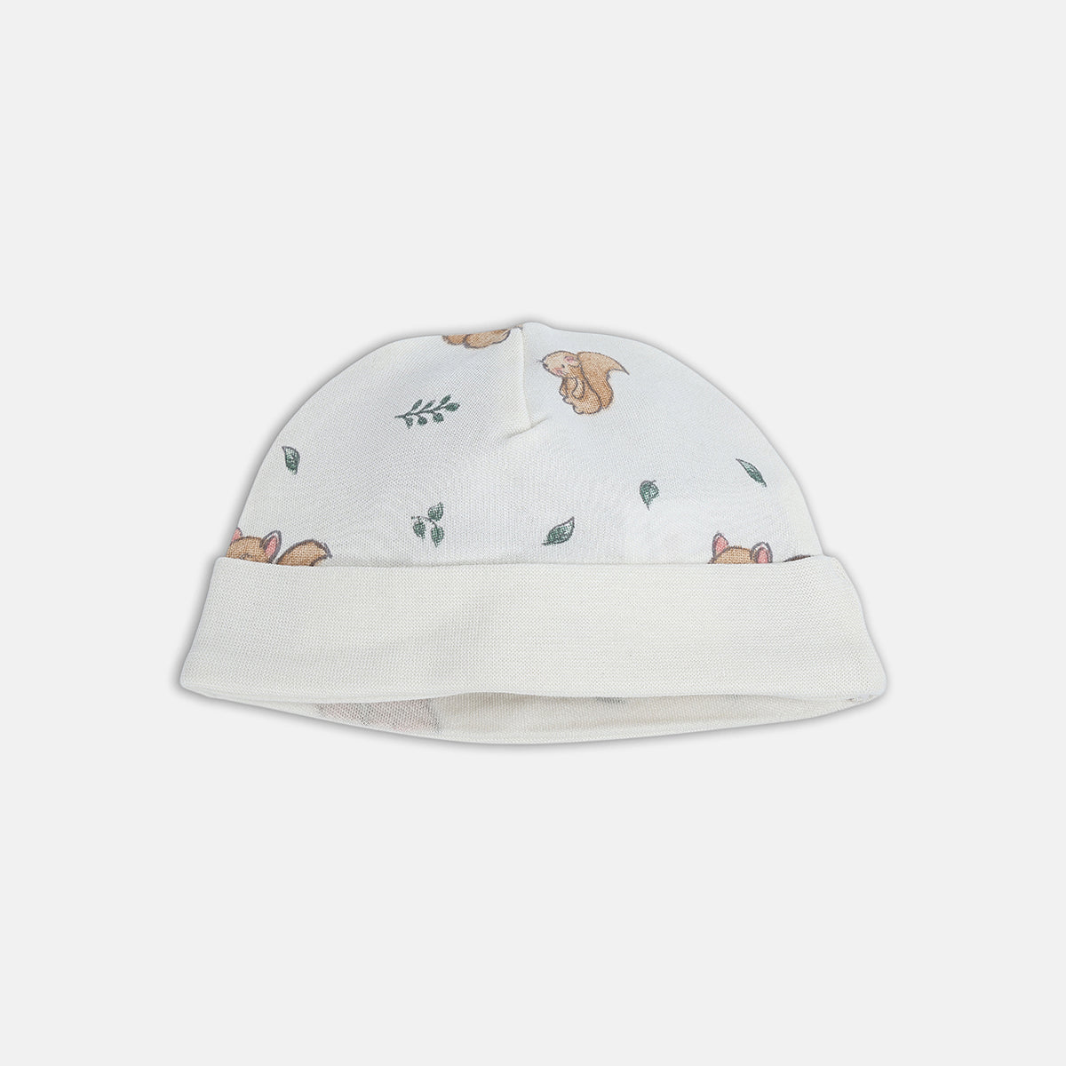 Baby Girls Printed Bodysuit with Cap, Blanket and Washcloth Set of 4, Off White