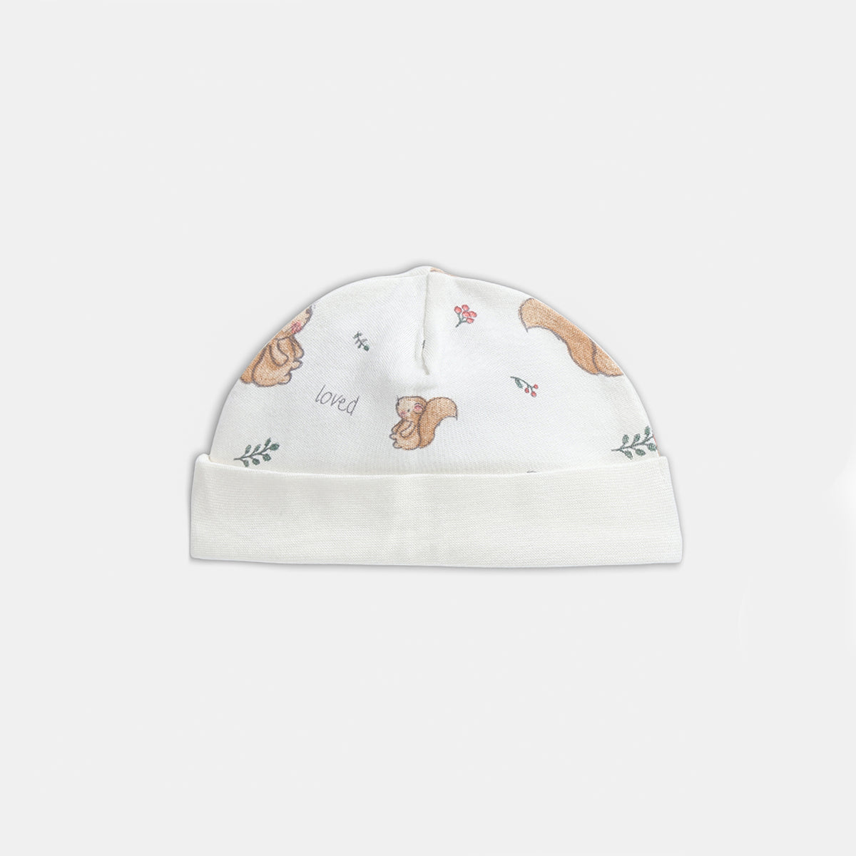 Baby Girls Printed Bodysuit with Cap, Blanket and Washcloth Set of 4, Off White