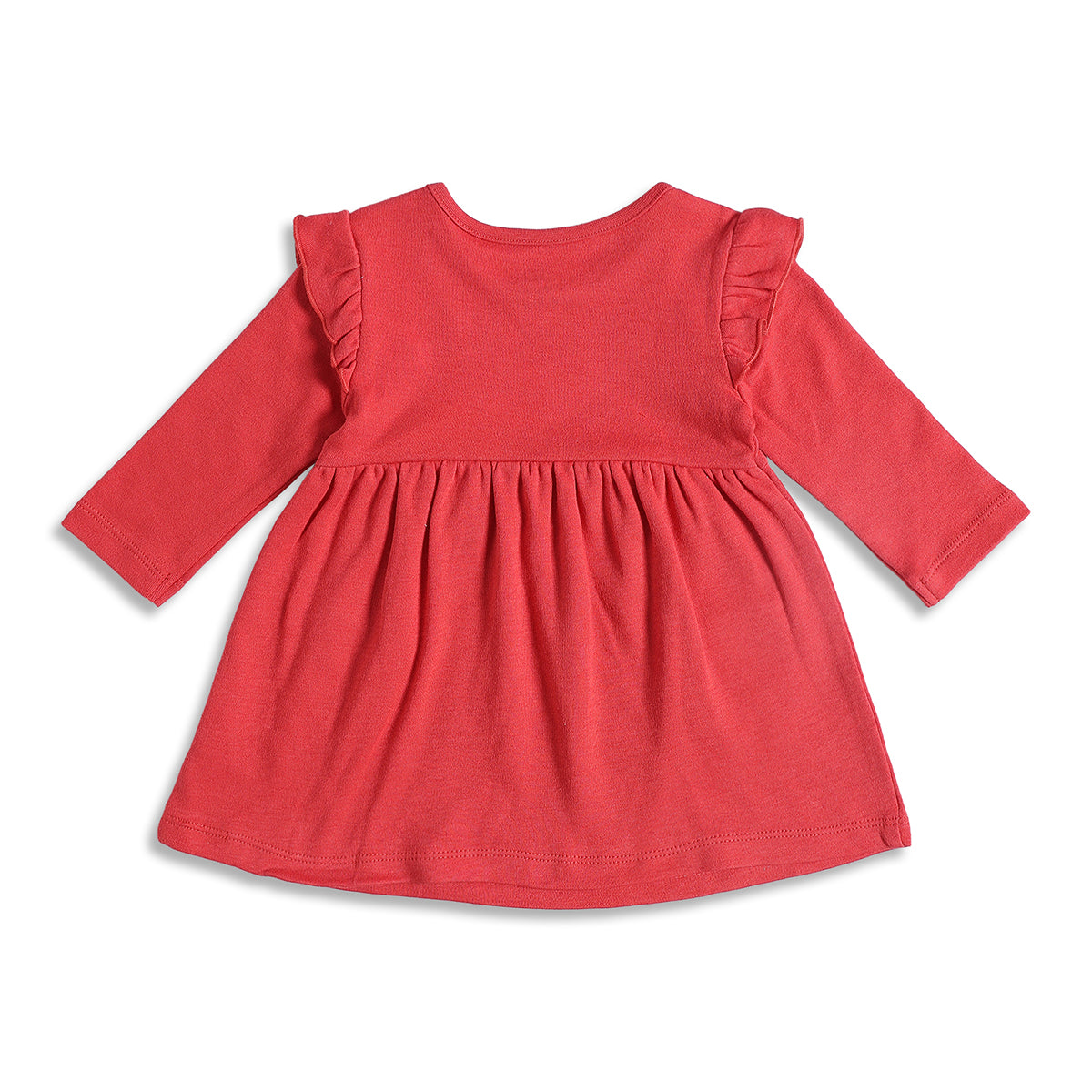 Baby Girls Red Cotton Embroidered Dress Gift Set Pack of 4 for Daily Wear