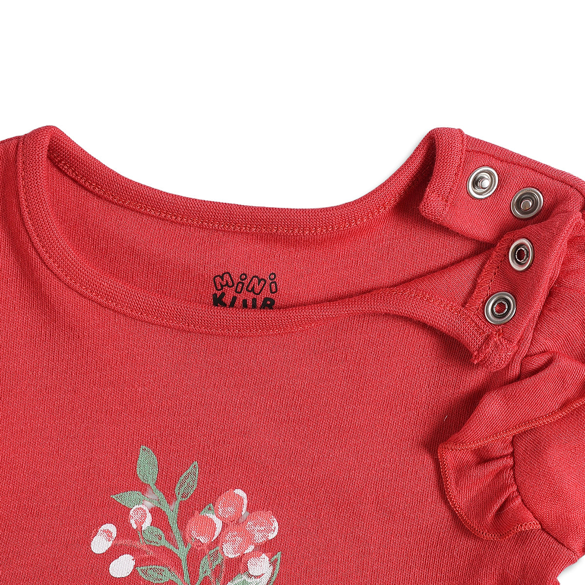 Baby Girls Red Cotton Embroidered Dress Gift Set Pack of 4 for Daily Wear