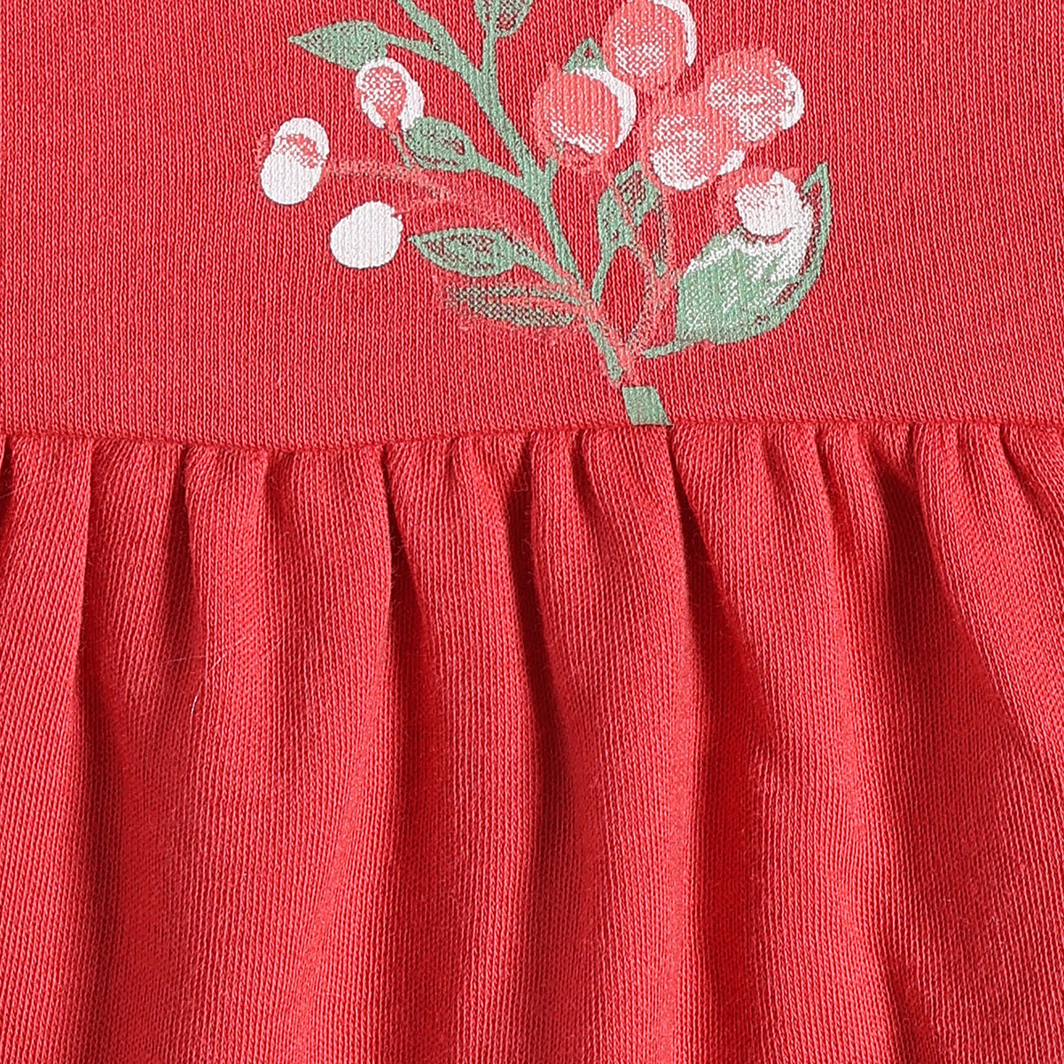 Baby Girls Red Cotton Embroidered Dress Gift Set Pack of 4 for Daily Wear
