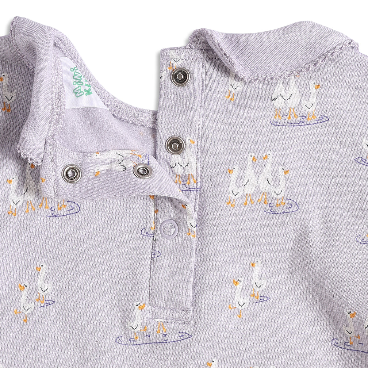 Baby Girls Purple Printed Cotton Sleepsuit Gift Set Pack of 4 for Daily Wear
