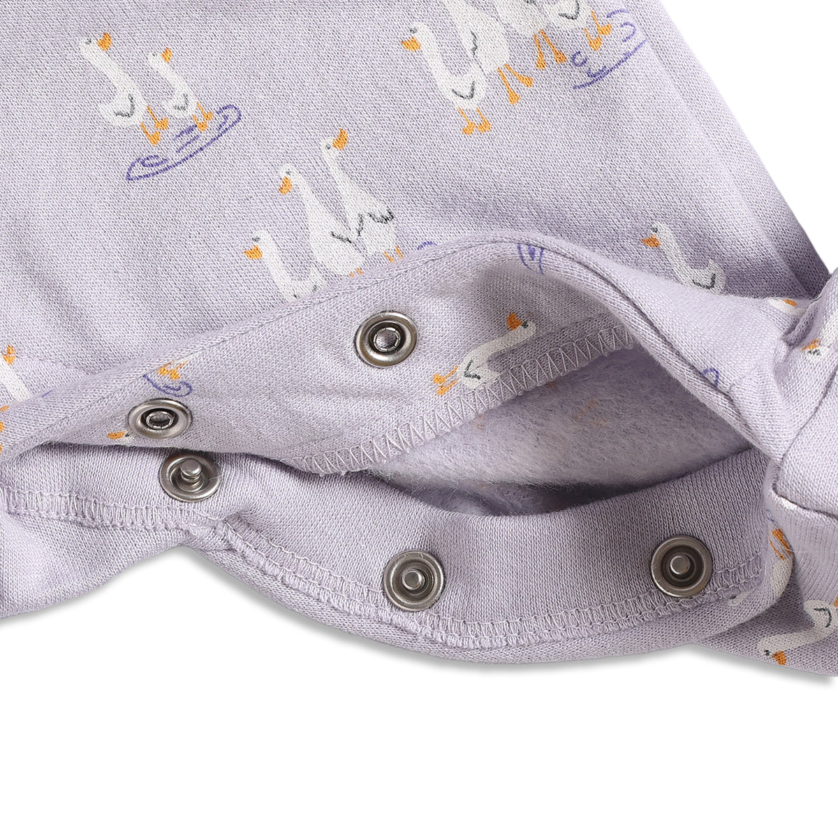 Baby Girls Purple Printed Cotton Sleepsuit Gift Set Pack of 4 for Daily Wear