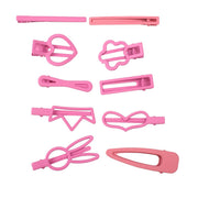 Baby Girls Pink Assorted Shape Hair Clips Pack of 10 Hair Accessories