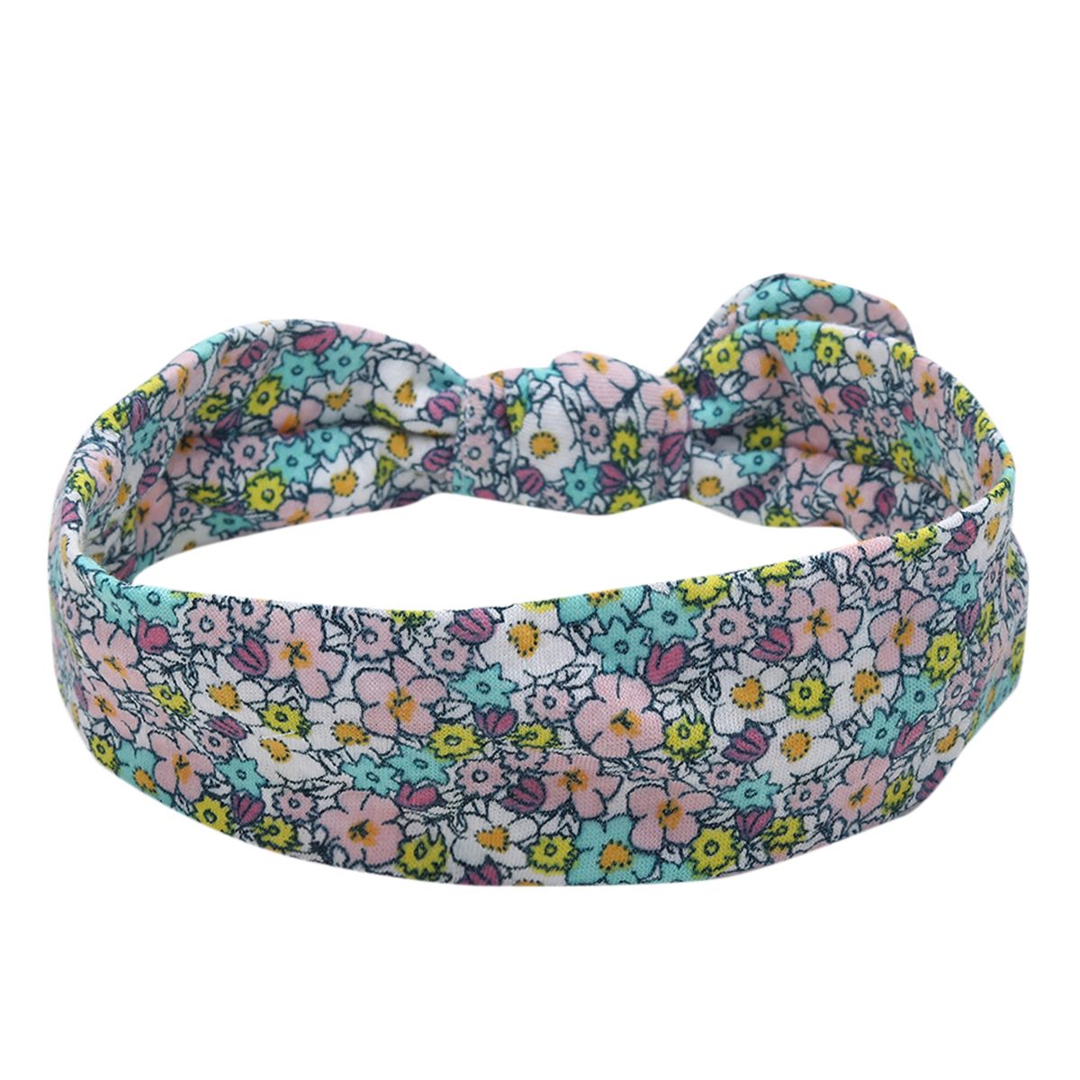Girls Pink and Floral Printed Face Masks with Headbands Combo Pack