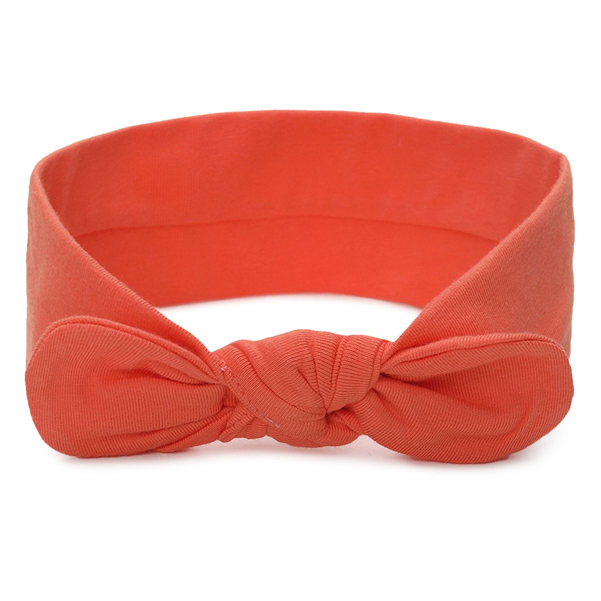 Girls Orange, Grey and Navy Knot Headbands Pack of 3 Soft Hair Accessories