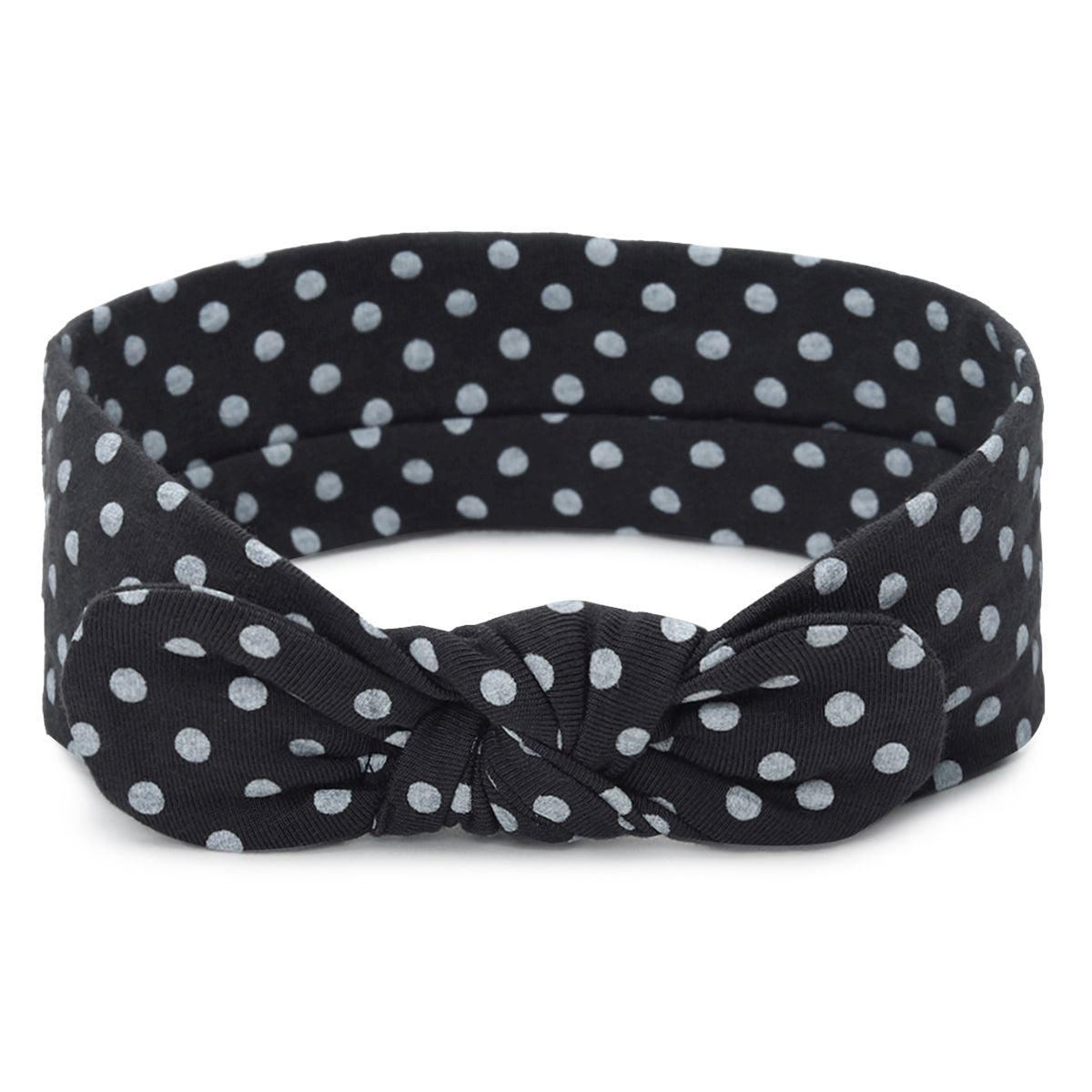 Girls Orange, Grey and Navy Knot Headbands Pack of 3 Soft Hair Accessories
