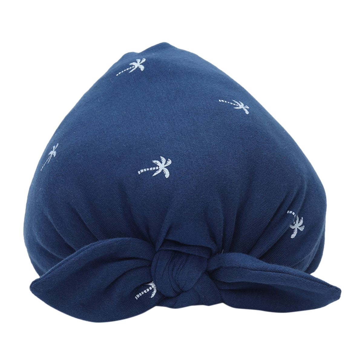 Boys Navy Face Mask with Printed Headwrap Combo Set