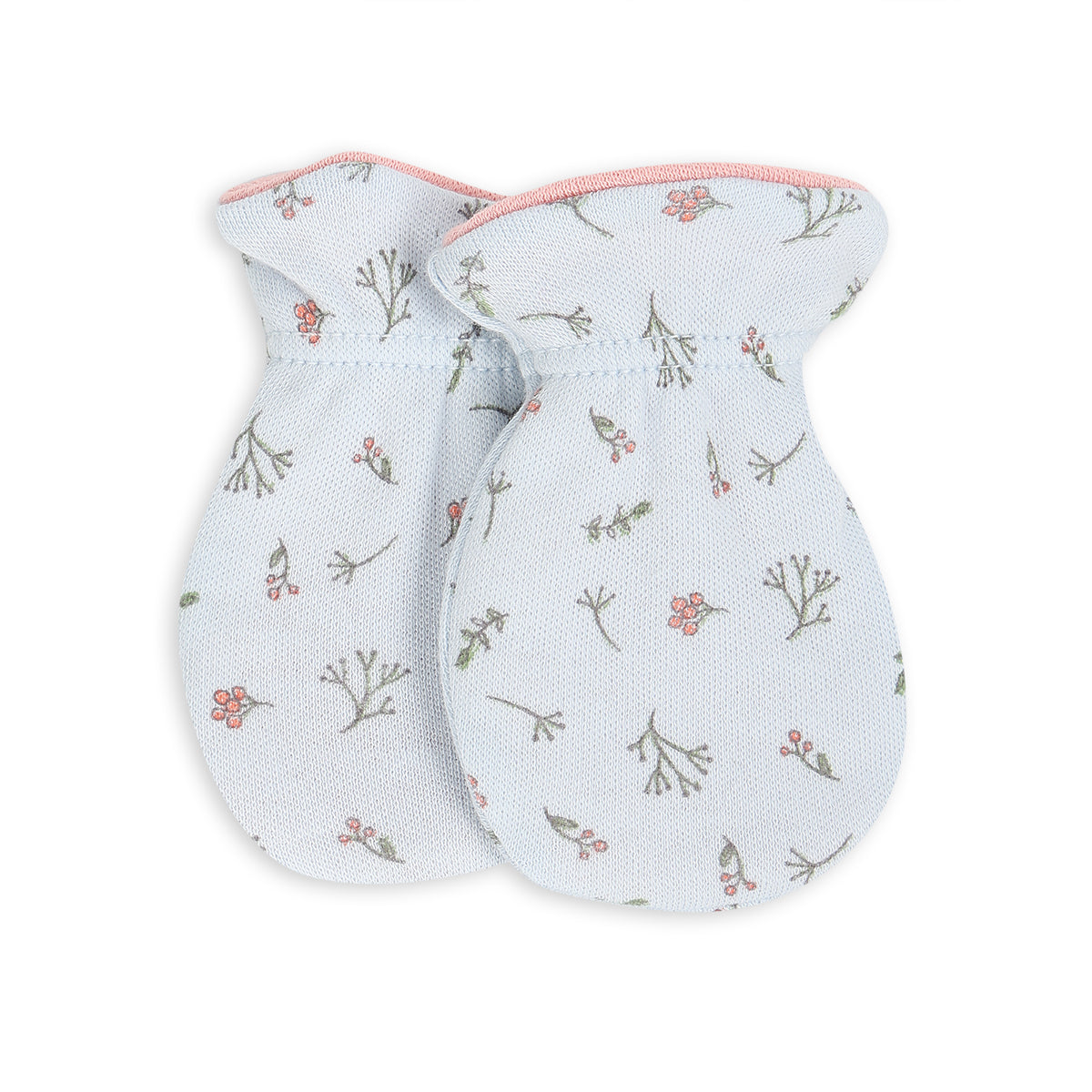 Baby Girls Reversible Mittens Set of 2, Pink & Blue