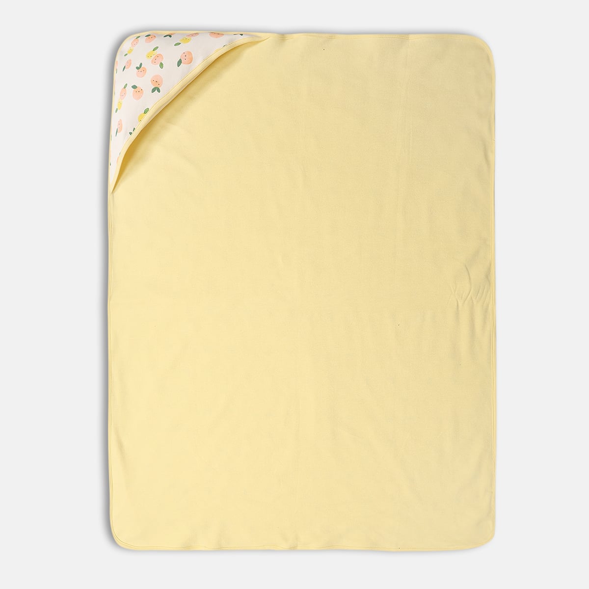 Baby Unisex Cream Polyester Bed Protector Sheet Pack of 1 Fruit Printed Waterproof Nursery Essential