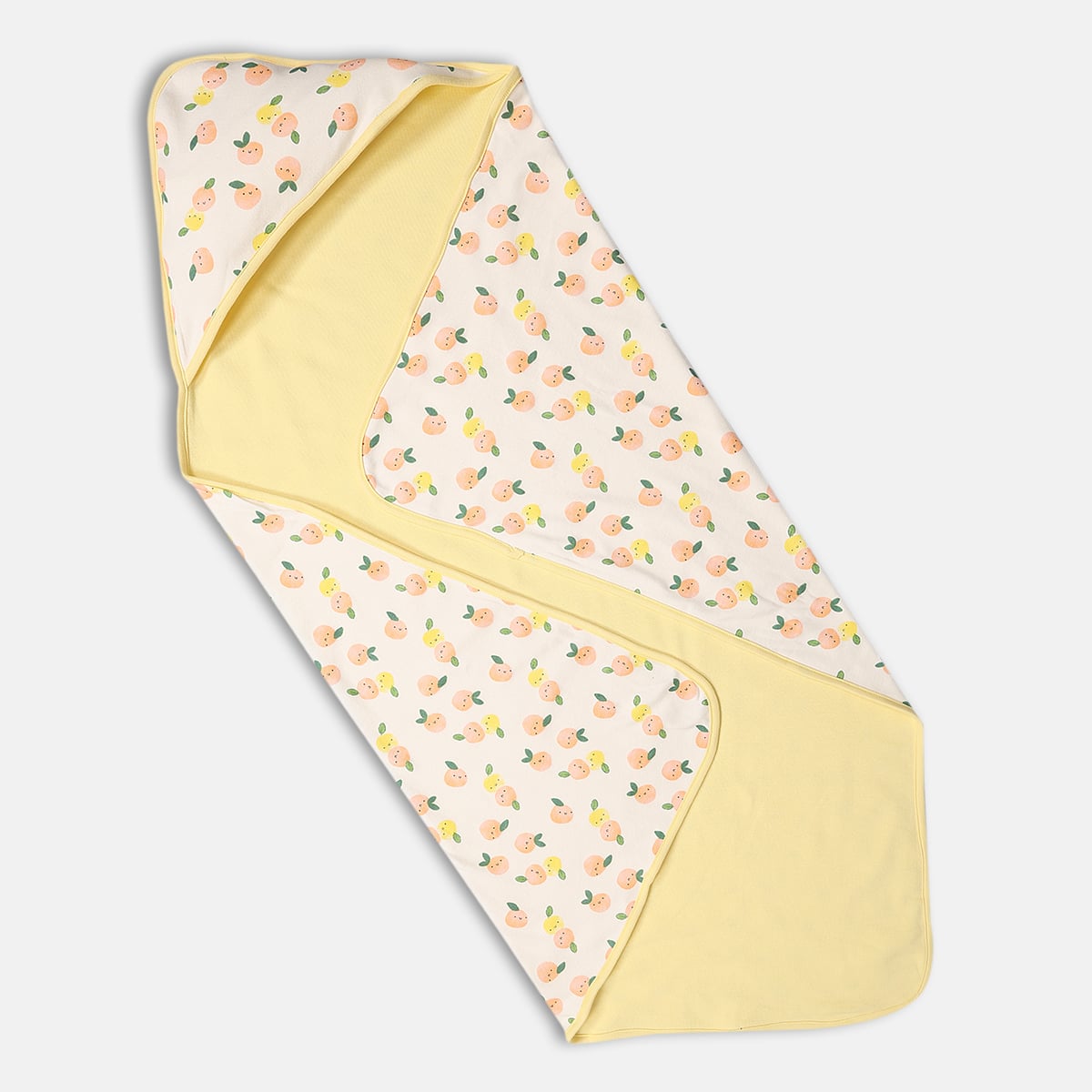 Baby Unisex Cream Polyester Bed Protector Sheet Pack of 1 Fruit Printed Waterproof Nursery Essential