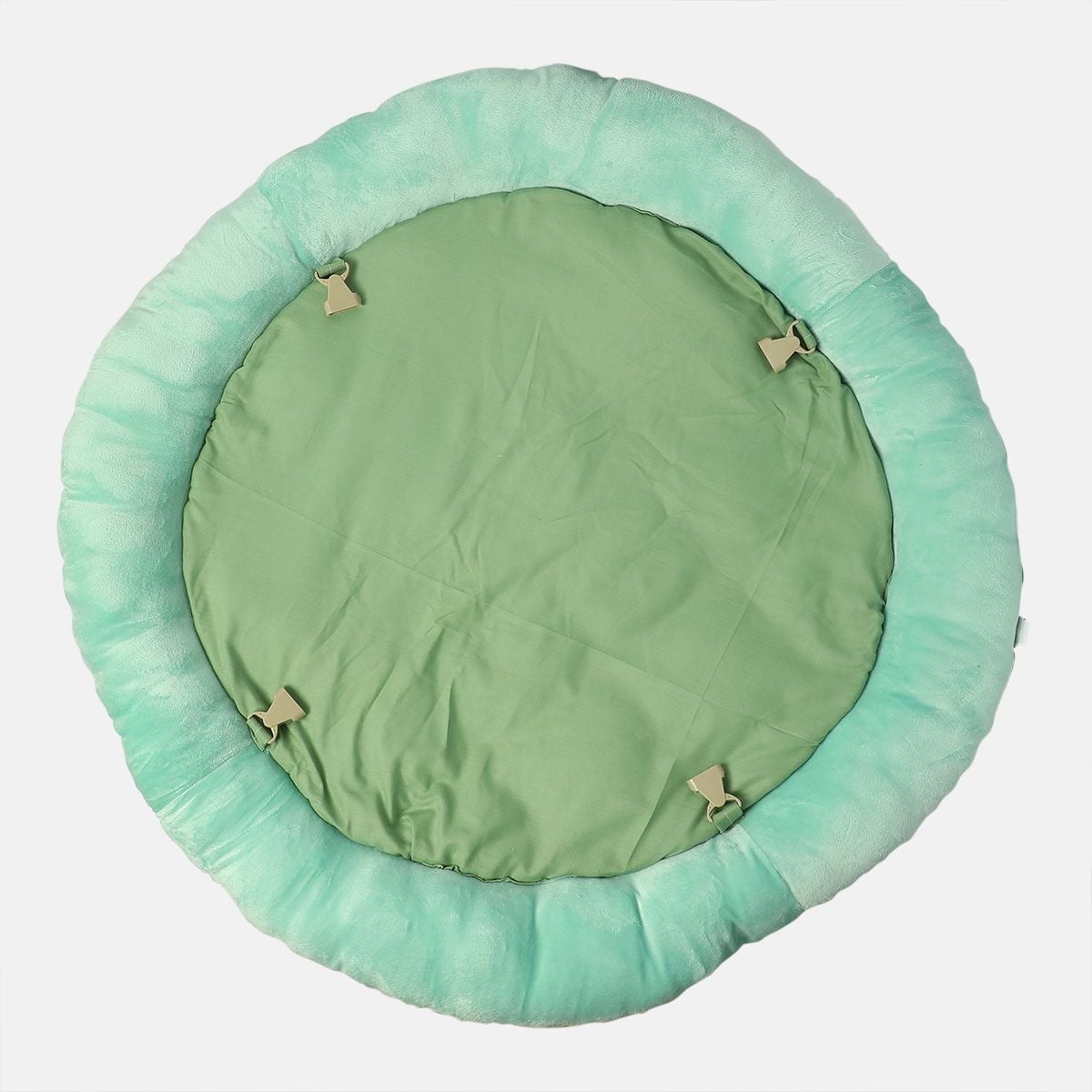 Baby Unisex Mint Green Polyester Play Gym Mat Pack of 1 Hanging Toys Tummy Time Essential