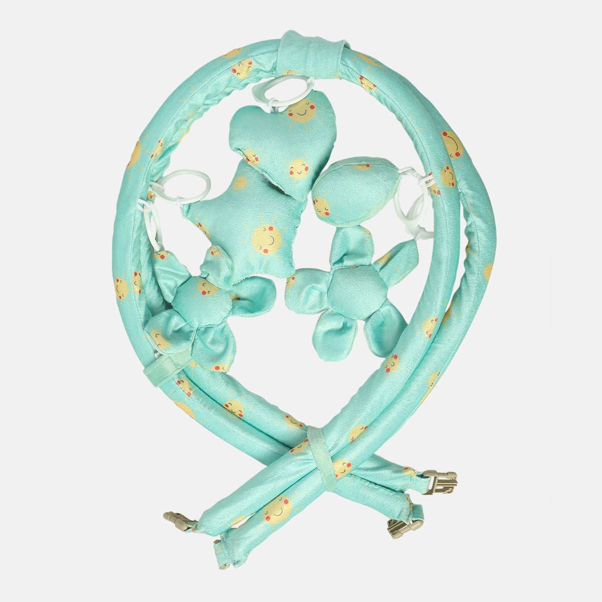 Baby Unisex Mint Green Polyester Play Gym Mat Pack of 1 Hanging Toys Tummy Time Essential