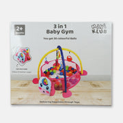 Unisex Orange 3 In 1 Play Gym With Colourful Ball Set