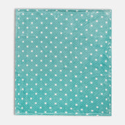 Girls Mint Green Polka Dot Coral Fleece Blanket Soft Receiving Blanket