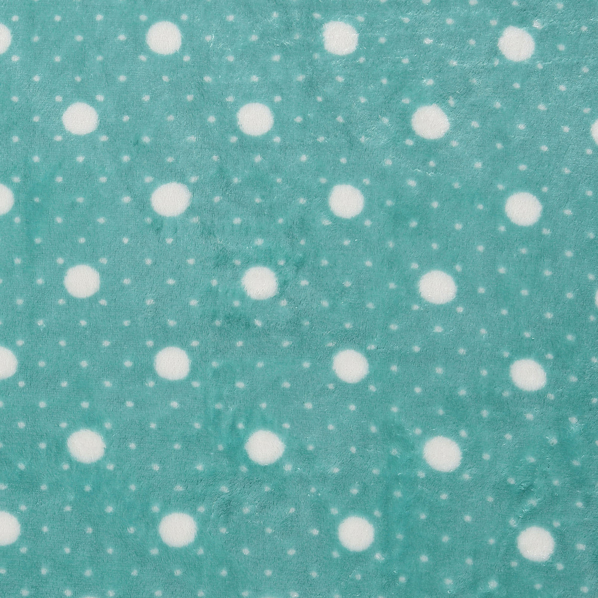 Girls Mint Green Polka Dot Coral Fleece Blanket Soft Receiving Blanket