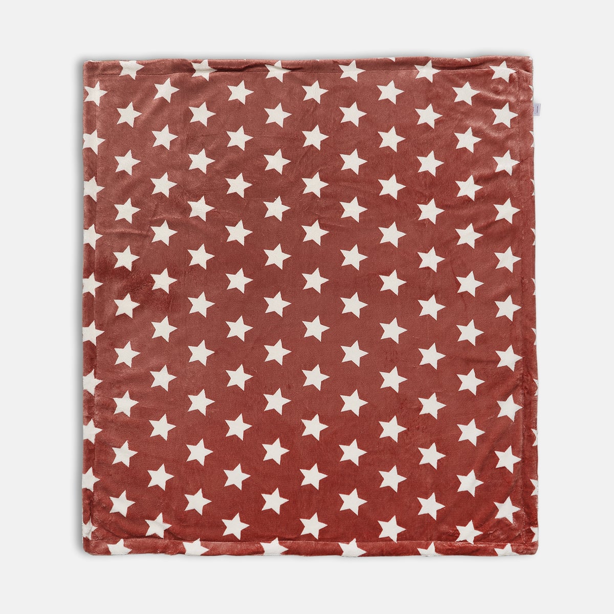 Baby Unisex Brown Polyester Fleece Blanket Pack of 1 Star Printed Cozy Bedding Essential