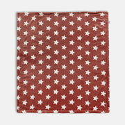 Baby Unisex Brown Polyester Fleece Blanket Pack of 1 Star Printed Cozy Bedding Essential