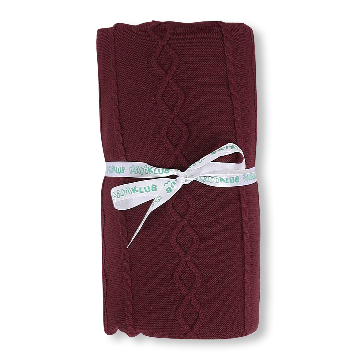 Baby Quilted Cotton Blanket, Maroon