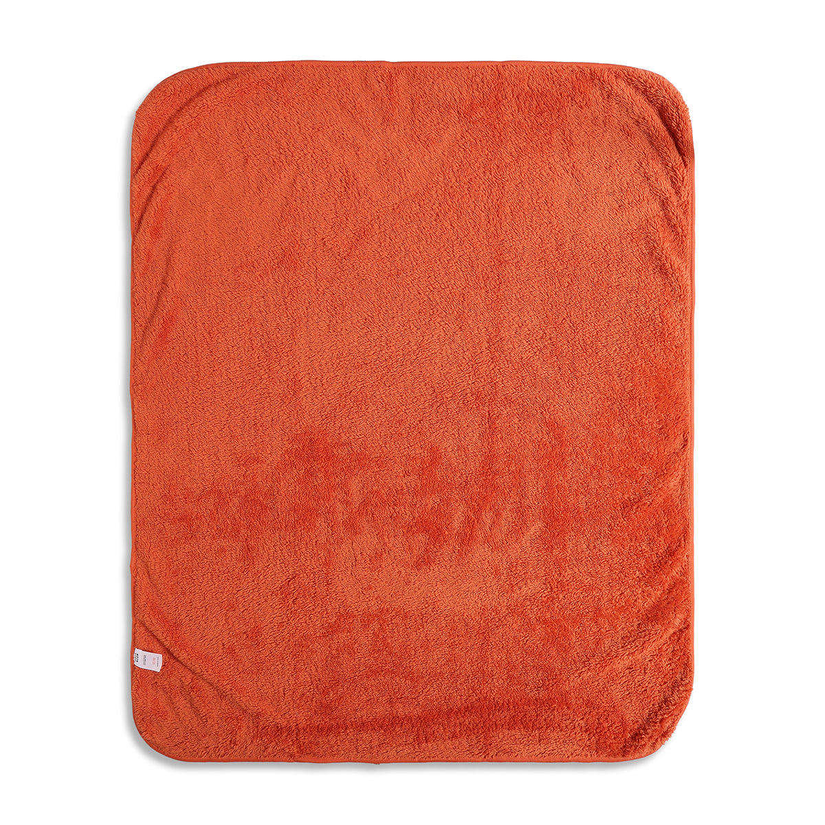 Baby Unisex Orange Solid Fleece Blanket for Daily Use
