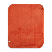 Baby Unisex Orange Solid Fleece Blanket for Daily Use
