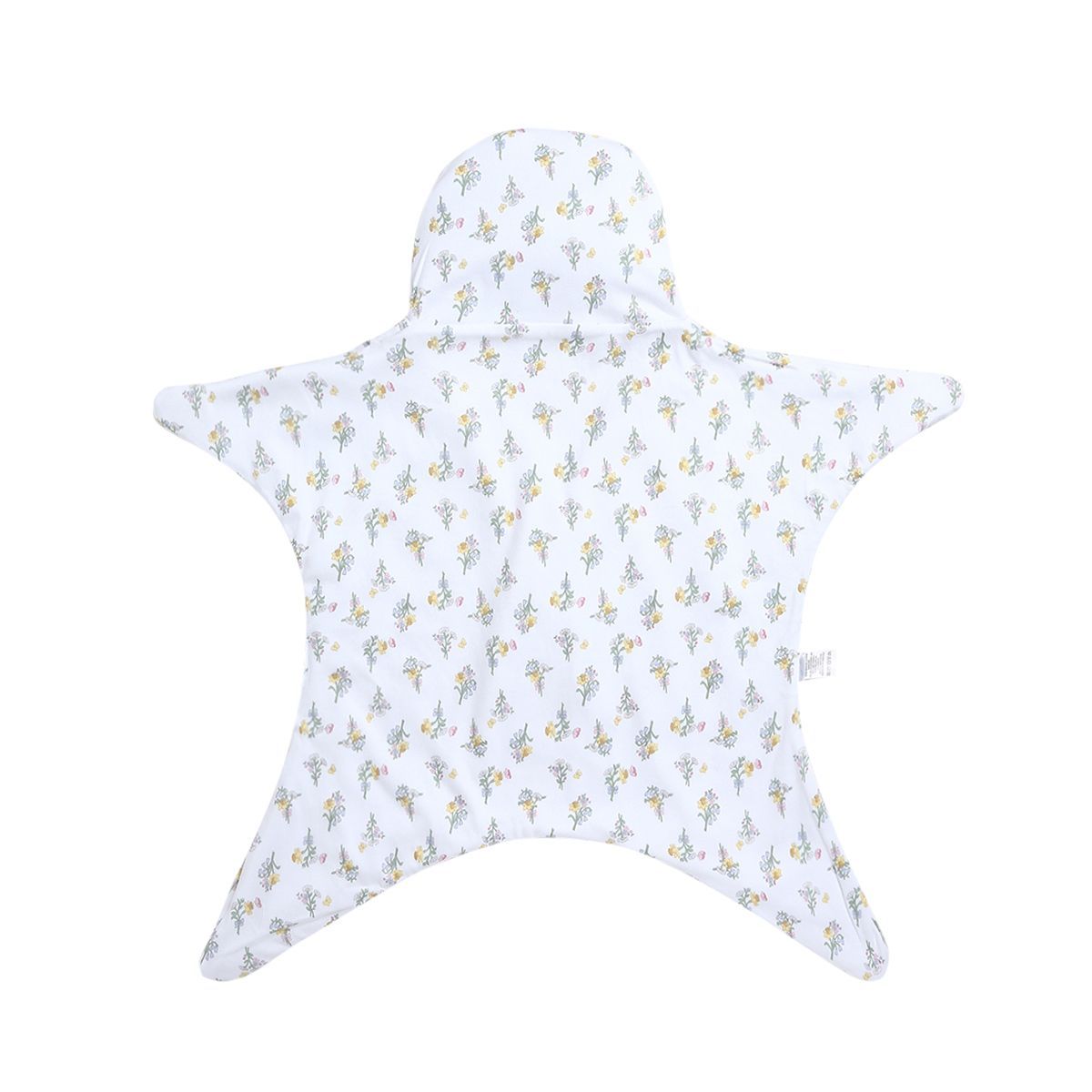 Baby Girls White Cotton Hooded Wrapper Pack of 1 Floral Printed Cozy Nursery Essential