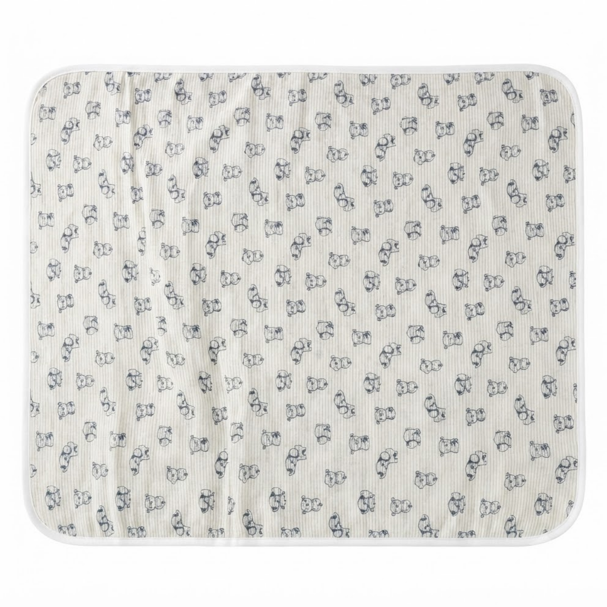 Baby Ivory Cotton Bed Protector Sheet Animal Print Waterproof Baby Essential