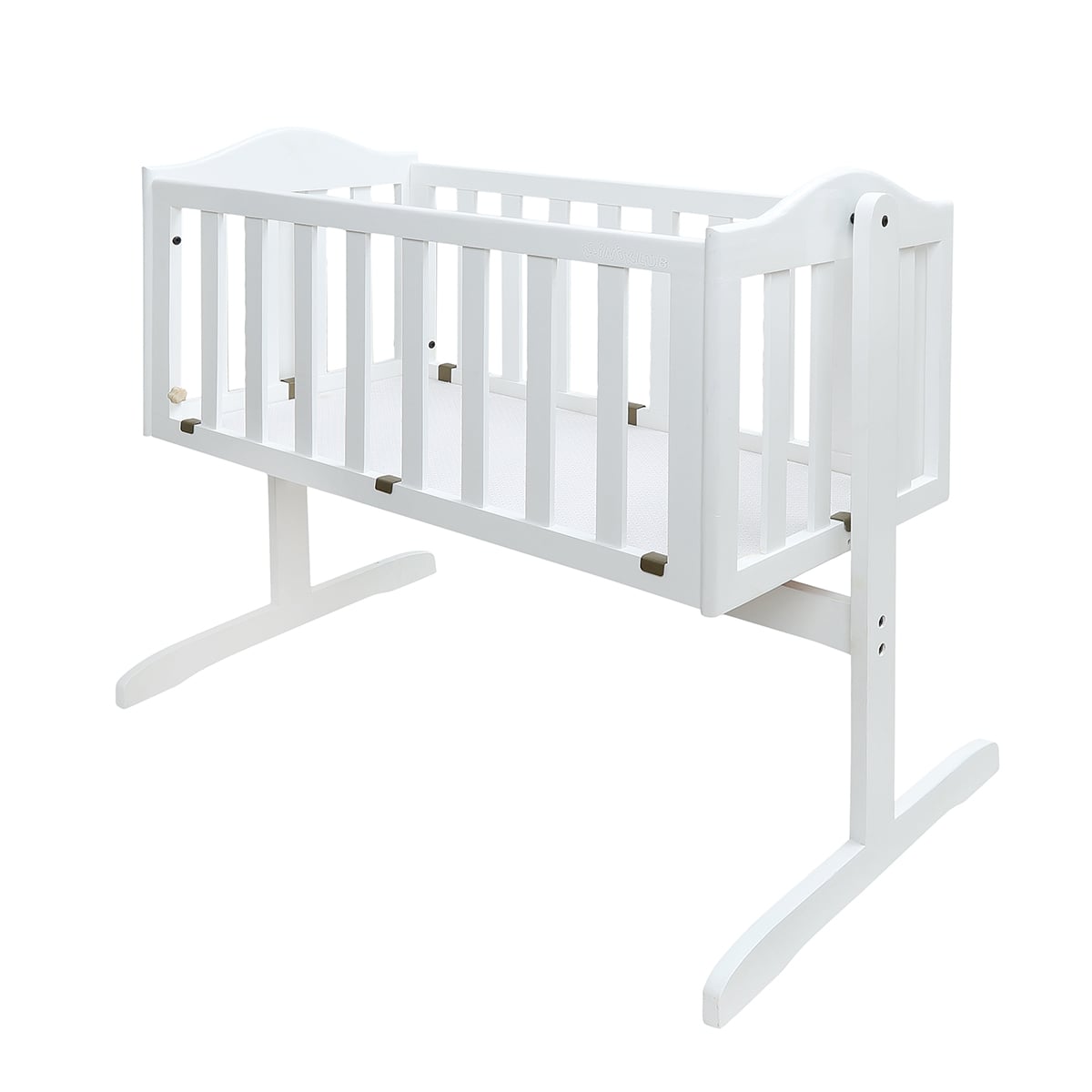 Baby Unisex White Fabric Cradle with Mosquito Net Pack of 1 Comfortable Baby Sleeping Cradle