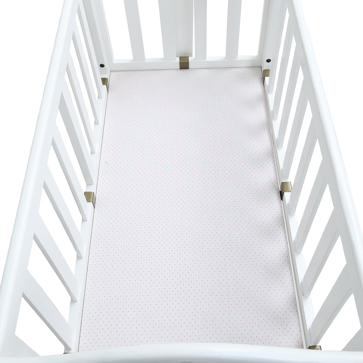 Baby Unisex White Fabric Cradle with Mosquito Net Pack of 1 Comfortable Baby Sleeping Cradle