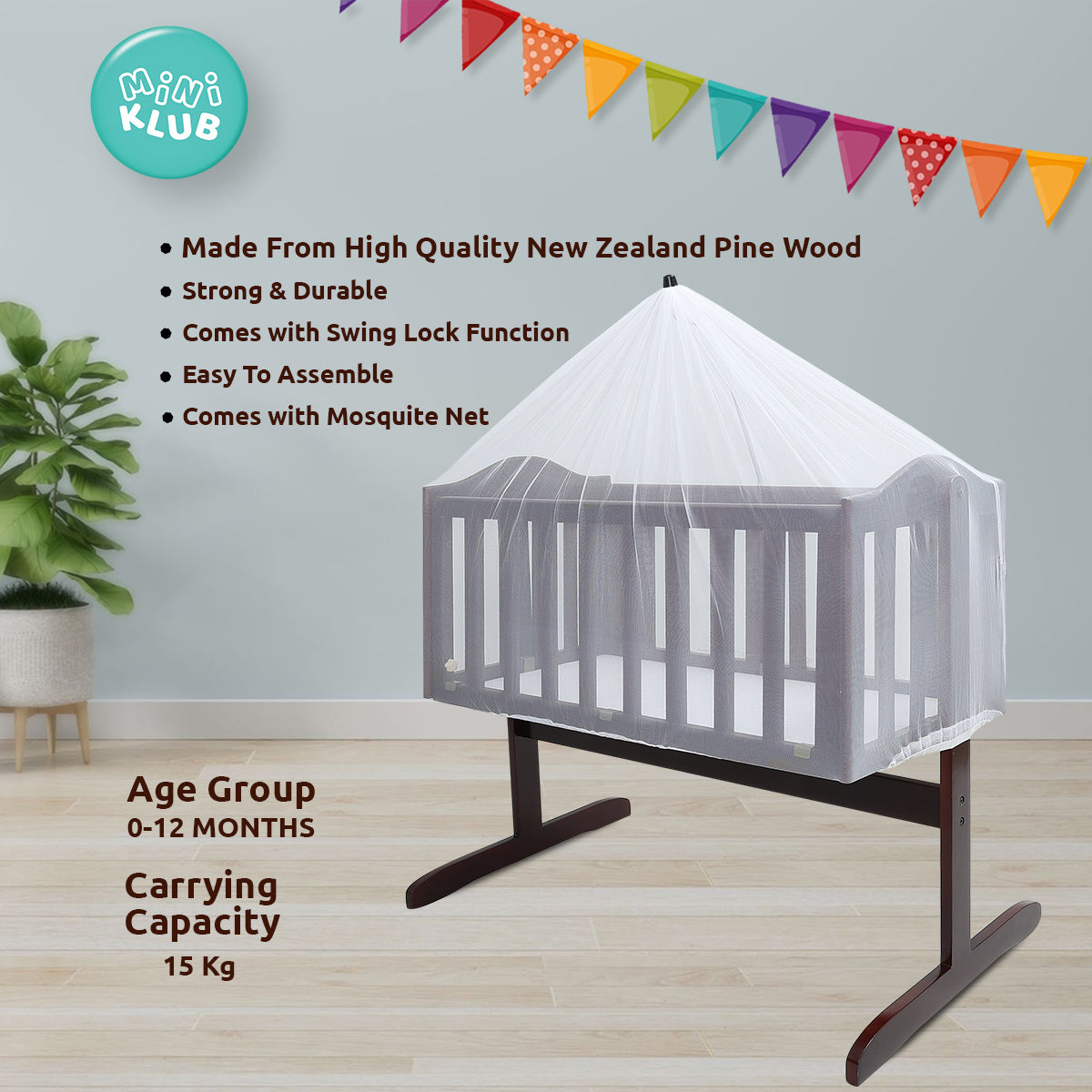 Unisex Cradle Walnut