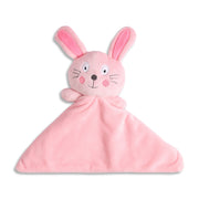 Baby Girls Pink Solid Plush Comforter Toy for Daily Use