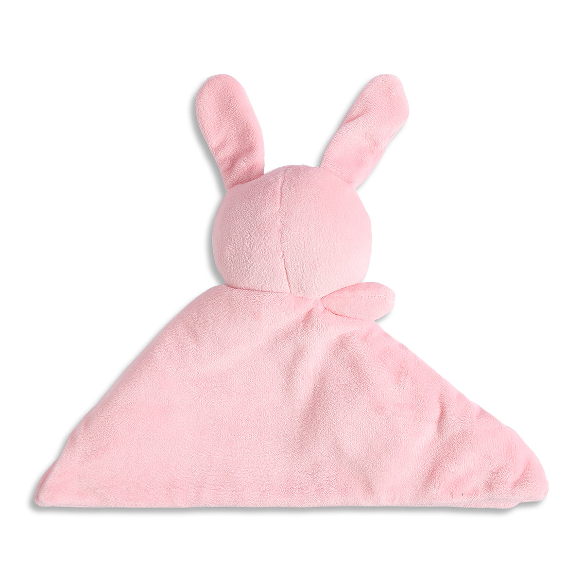 Baby Girls Pink Solid Plush Comforter Toy for Daily Use