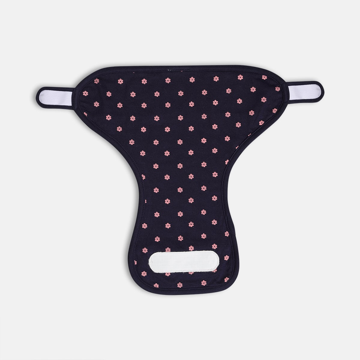 Baby Unisex Cream Blue and Navy Cotton Printed Reusable Cloth Nappies Pack of 3 Everyday Essentials