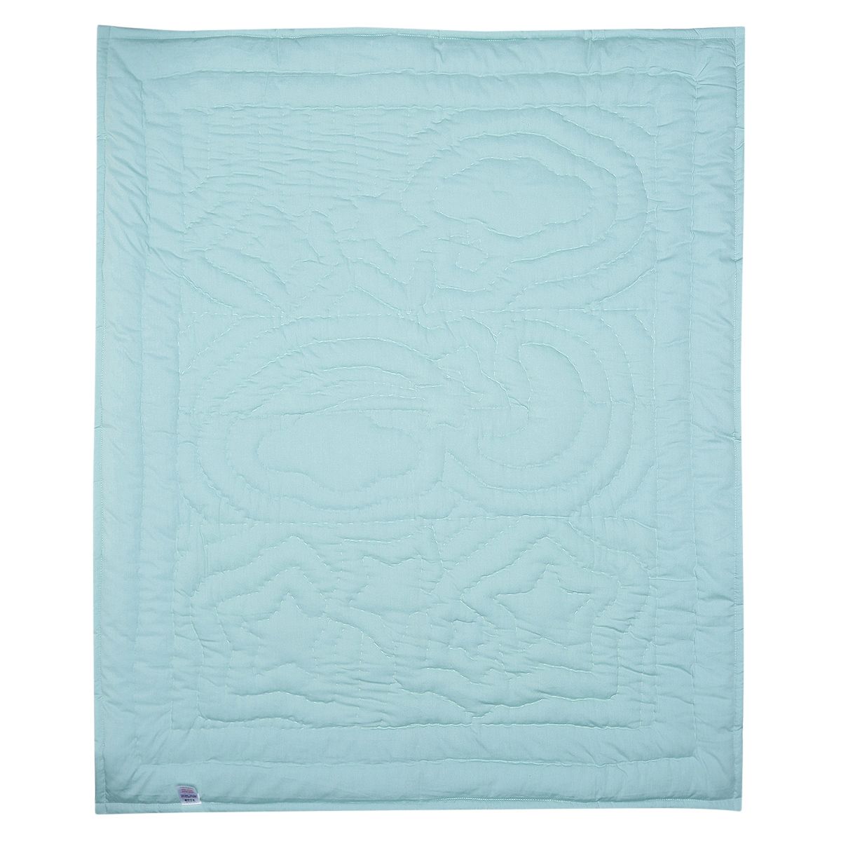 Baby Unisex Blue Cotton Moon and Star Applique Quilt Pack of 1 Soft Nursery Bedding