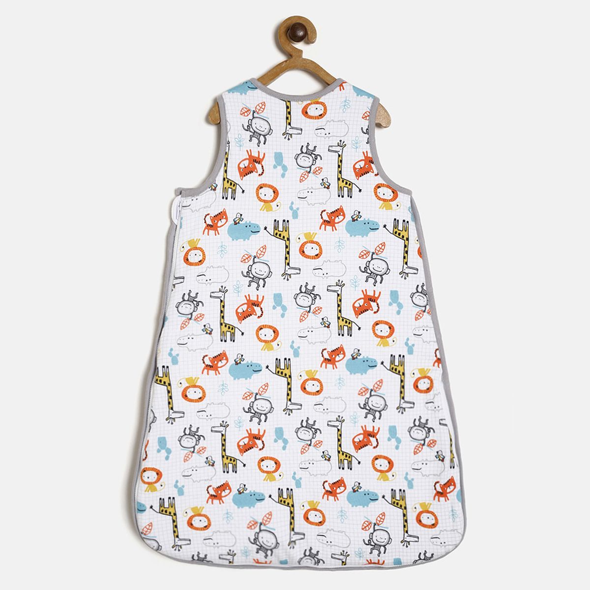 Unisex Animal Print Sleeping Bag Wearable Sleep Sack with Shoulder Snap Closure