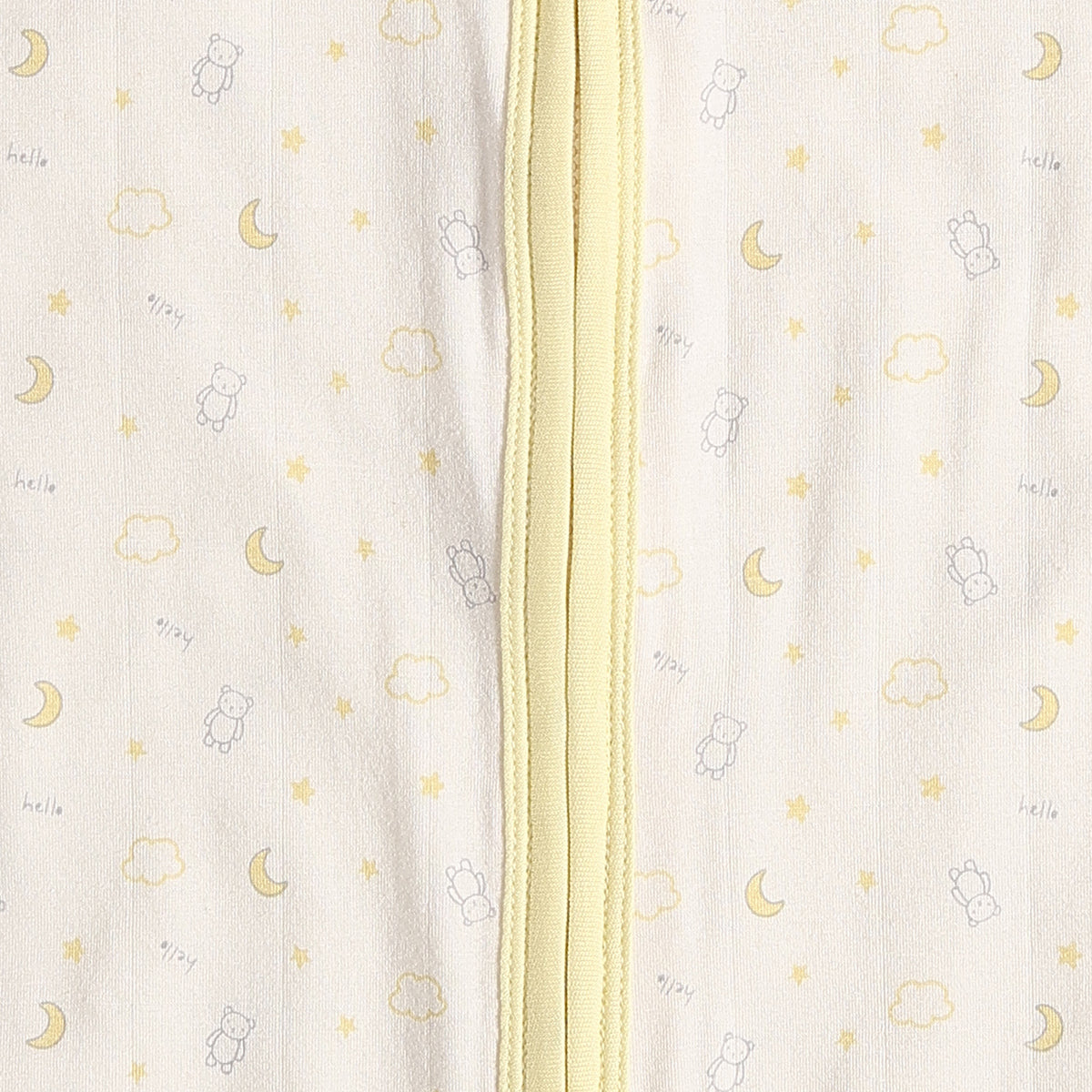 Baby Unisex Yellow Printed Cotton Sleeping Bag for Night Wear