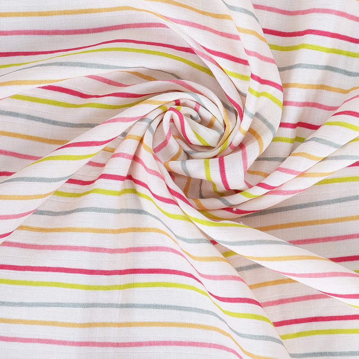 Unisex Printed Swaddle Cloth Set Pack of 3, Multicolour