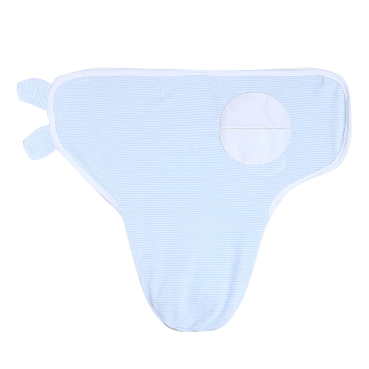 Boys Blue Striped Nappy Cover with Puppy Applique and Snap Button Closure