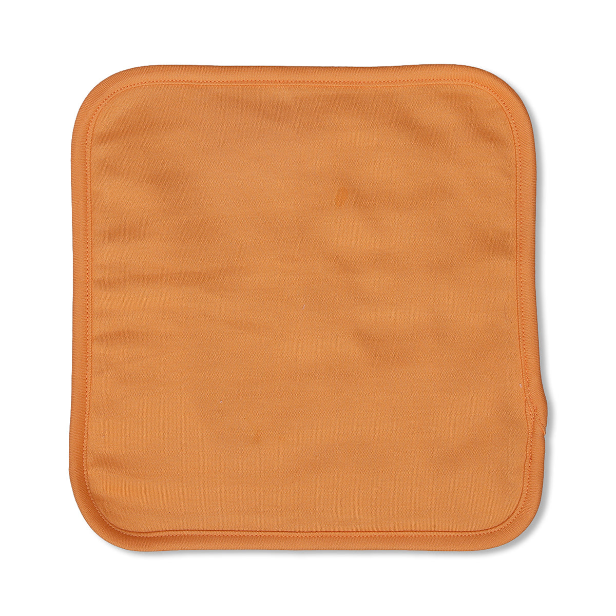 Baby Unisex Printed Washcloth Set Of 5, Orange Green Beige And White